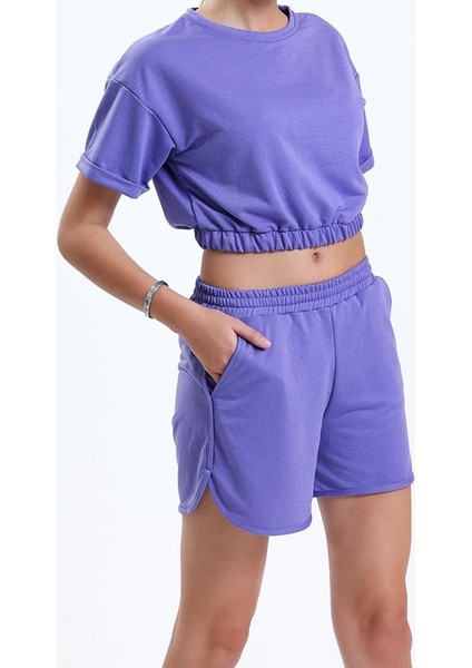 LTN-G201 Crop Şort Takım