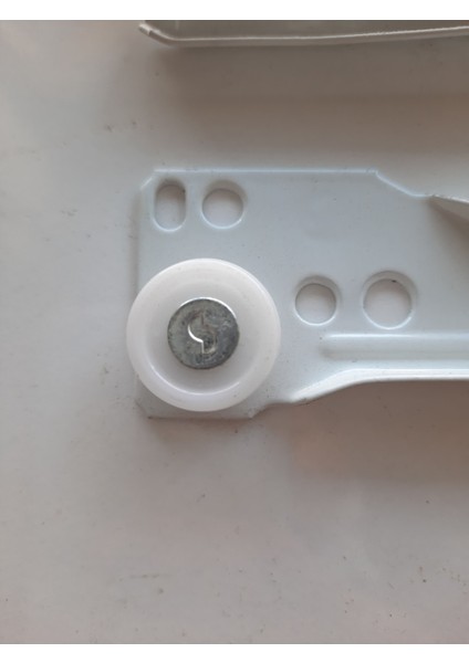 Metal Beyaz Çekmece Rayı 30CM 1 Takım