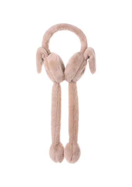 2pcs Winter Female Earmuffs Cute Will Move The Airbag Rabbit Ears Ear Protection (Yurt Dışından)