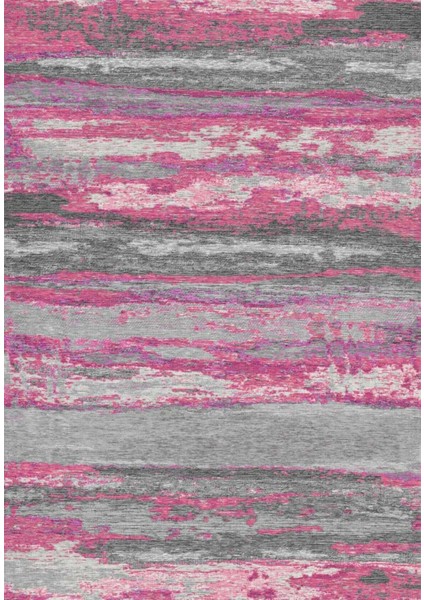 Ryazan Pembe Modern Polyester Dijital Baskı Halı