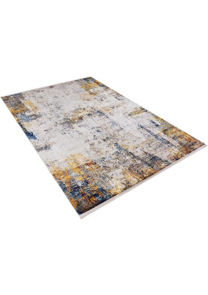 Astrahan Beyaz Modern Polyester Dijital Baskı Halı