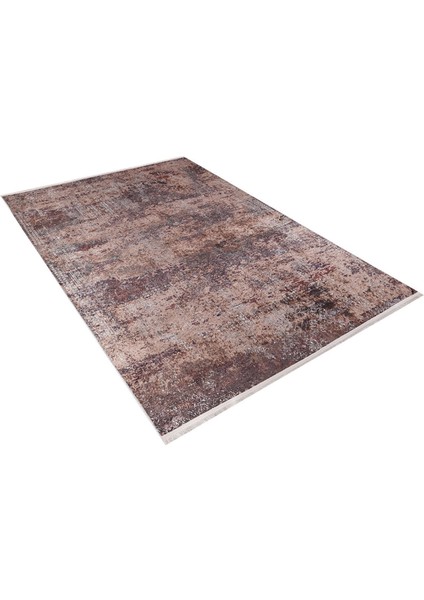 Habarovsk Kahverengi Modern Polyester Dijital Baskı Halı
