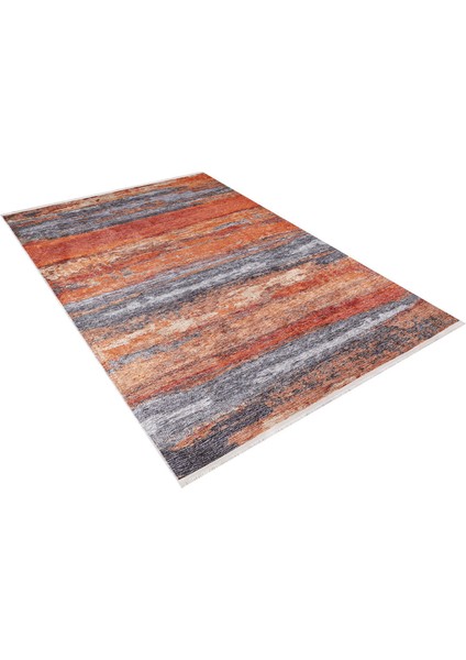Bryansk Turuncu Modern Polyester Dijital Baskı Halı