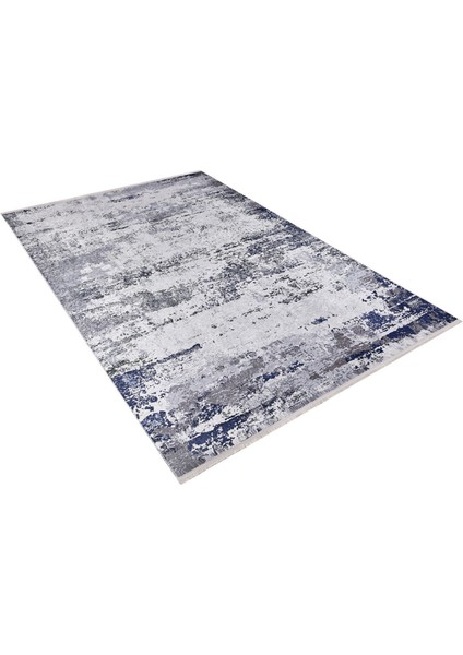 Nijninovgorod Mavi Modern Polyester Dijital Baskı Halı
