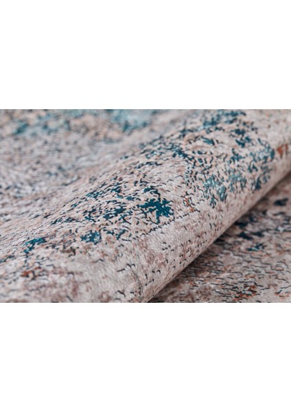 Mahackale Yeşil Modern Polyester Dijital Baskı Halı