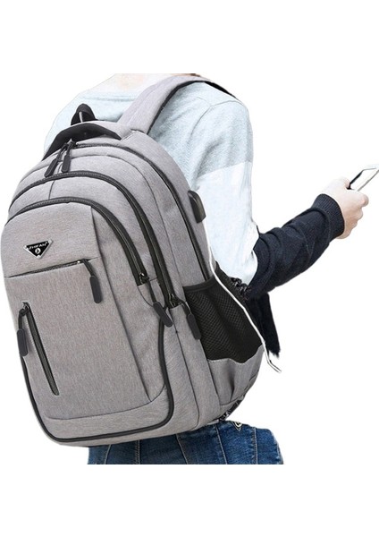 Şarj Edilebilir USB Iş Bilgisayarı Sırt Çantası Öğrenci Okul Çantası (Yurt Dışından)
