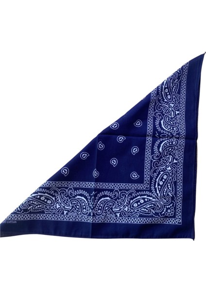 Mavi Desenli Bandana