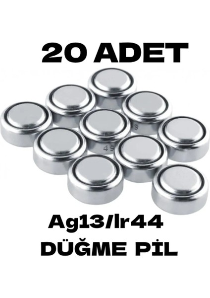 20 Adet AG13/LR44/357A Düğme Pil Saat Pil Lazer Pili Oyuncak Pili Alkalin Kaliteli modelleri