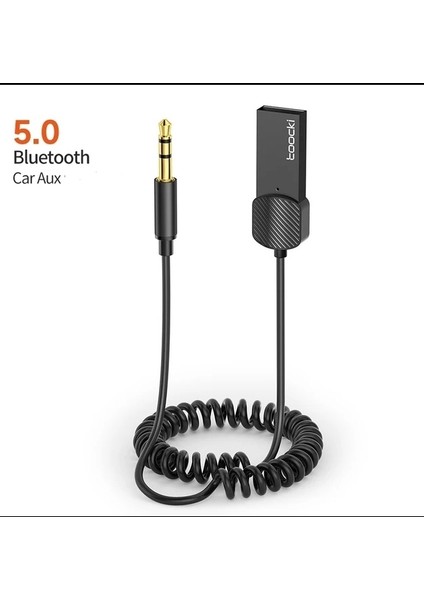 Aux Bluetooth Mikrofonlu 3.5mm 5.0 Verici Araç Kiti