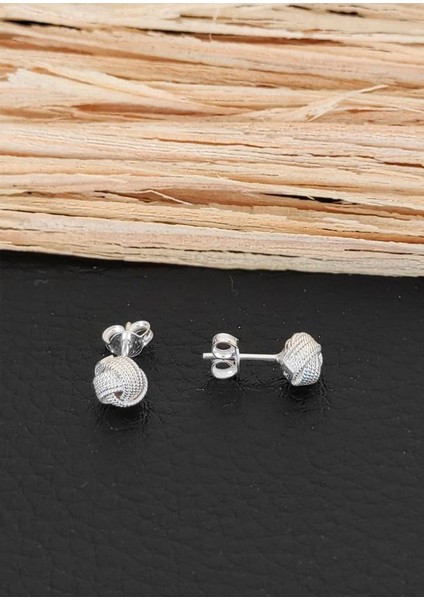 Telkari Gümüş Küpe Vidalı Küçük Boy Kadın Küpesi KUPE-387 modelleri