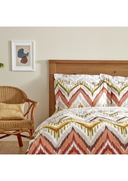 Mirelle %100 Pamuk Çift Kişilik Nevresim Takımı Multi Color