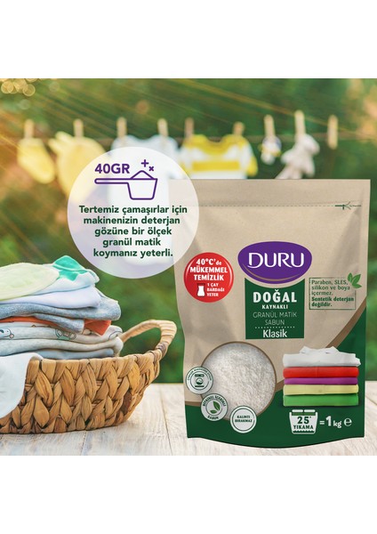 Doğal Granül Matik Sabun Klasik 3 x 1 kg