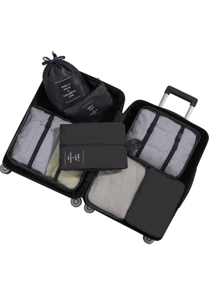 Sekiz Parçalı Bavul Kıyafet Saklama Çantası Seti (Yurt Dışından)