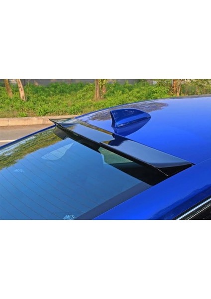 Civic Fe M4 Style - Cam Üstü Plastik 2021-2023 Piano Black Spoiler