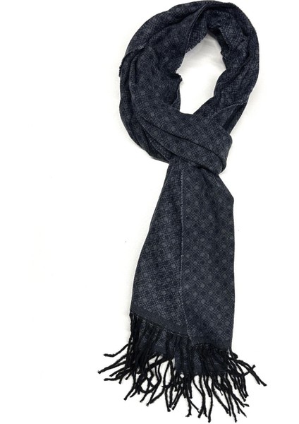 Füme Puantiye Desen Erkek Kaşkol K490