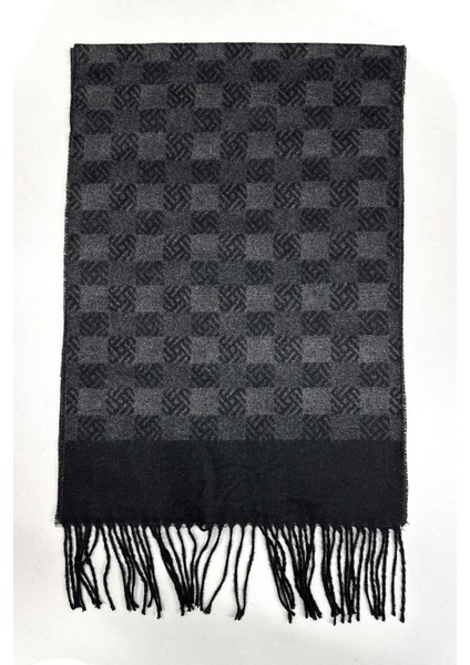 Füme - Siyah Motif Desen Erkek Kaşkol K538 fiyatları