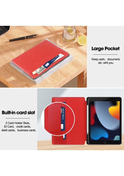 iPad 10.2 Folio Kılıf Çok Açılı Standlı Ince Hafif Koruyucu Kapak (Yurt Dışından)