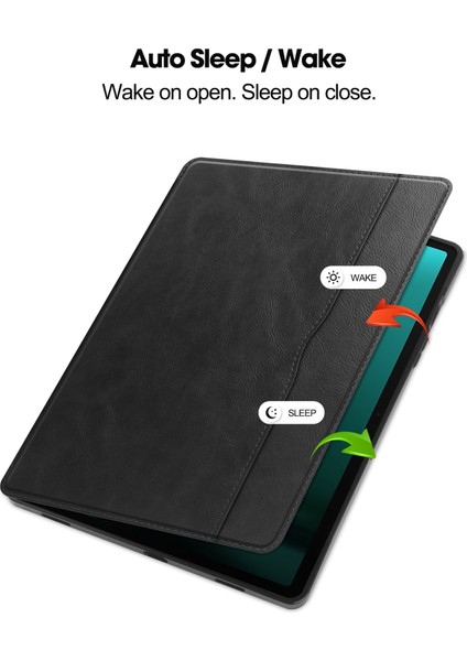 Samsung Galaxy Tab S9 Fe Plus Folio Kılıf Çok Açılı Standlı Ince Hafif Koruyucu Kapak (Yurt Dışından)