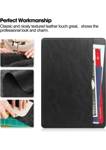 Samsung Galaxy Tab S9 Fe Plus Folio Kılıf Çok Açılı Standlı Ince Hafif Koruyucu Kapak (Yurt Dışından)