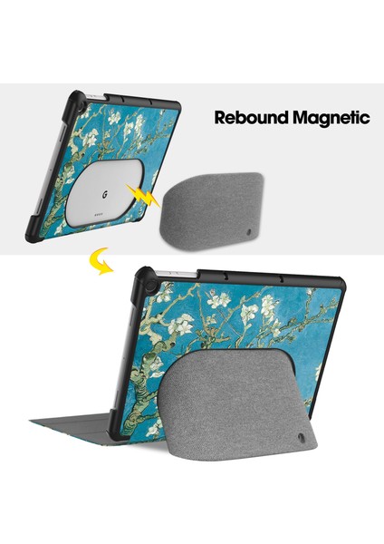 Google Pixel Tablet Folio Kılıf Çok Açılı Standlı Ince Hafif Koruyucu Kapak (Yurt Dışından)