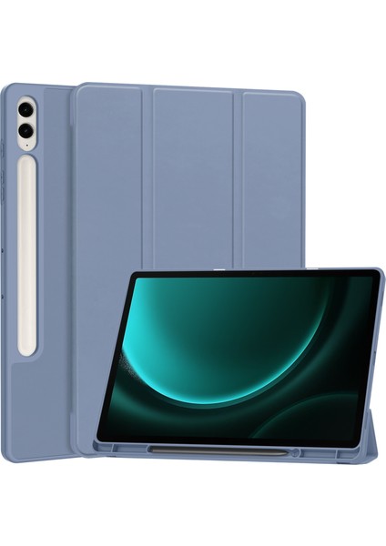 Samsung Galaxy Tab S9 Fe Plus Folio Kılıf Çok Açılı Standlı Ince Hafif Koruyucu Kapak (Yurt Dışından)