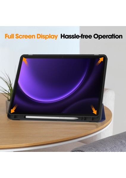 Samsung Galaxy Tab S9 Fe Folio Kılıf Çok Açılı Standlı Ince Hafif Koruyucu Kapak (Yurt Dışından) fırsatları