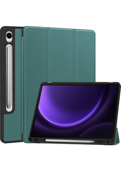 Samsung Galaxy Tab S9 Fe Folio Kılıf Çok Açılı Standlı Ince Hafif Koruyucu Kapak (Yurt Dışından)