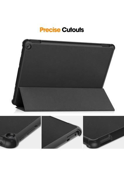 Fire Hd 10 2023 Folio Kılıf Çok Açılı Standlı Ince Hafif Koruyucu Kapak (Yurt Dışından)