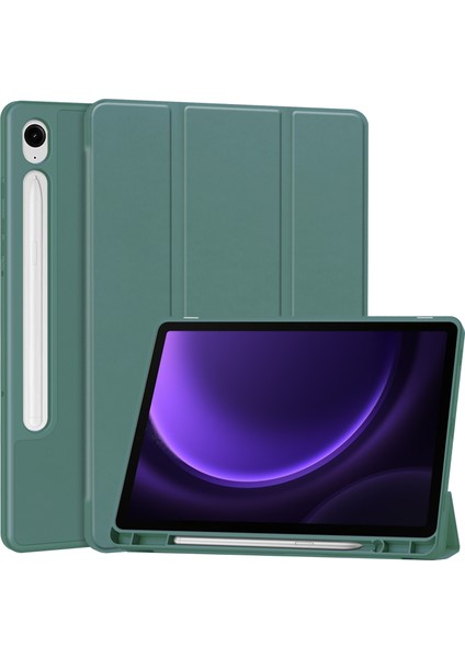 Samsung Galaxy Tab S9 Fe Folio Kılıf Çok Açılı Standlı Ince Hafif Koruyucu Kapak (Yurt Dışından)