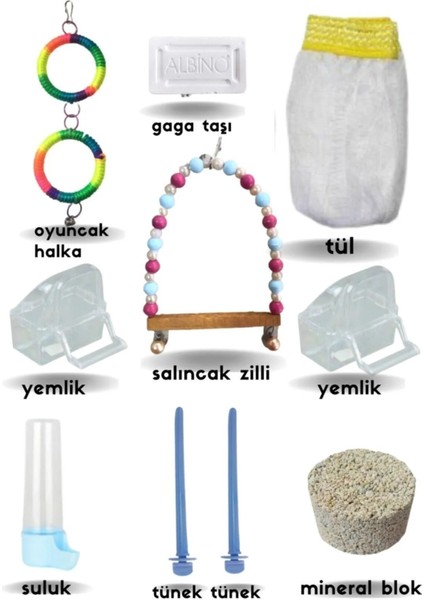 Premium Kuş Kafesi Paketi