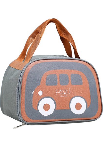 Öğrenci Yemek Çantası Karikatür Araba Taşınabilir Kalınlaşmış Taşınabilir Yemek Kabı Çantası (Yurt Dışından)