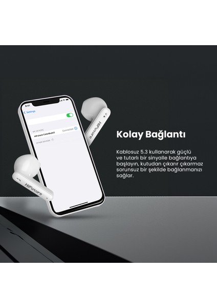 ColorBuds2 Kablosuz Bluetooth 5.3 IPX5 Su Geçirmez Mikrofonlu TWS Kulak İçi Kulaklık Beyaz