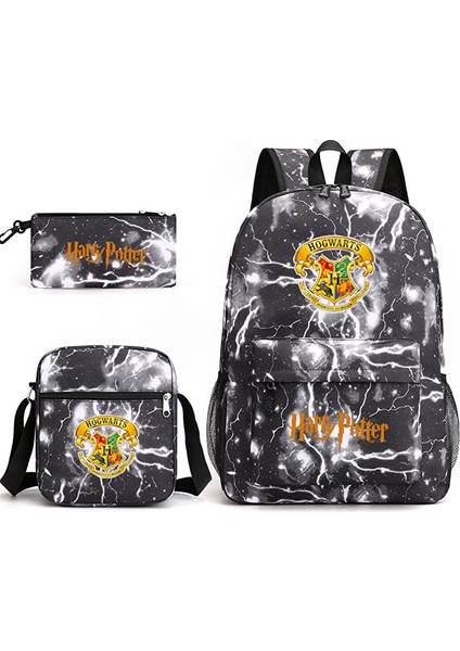 Ivy Kırtasiye Harry Potter Bölme Desenli Okul Sırt Çantası 3'lü Set (Yurt Dışından)