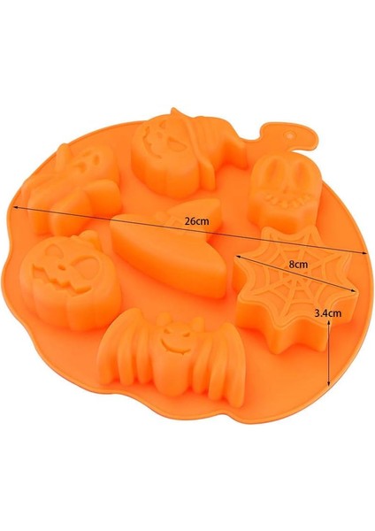 Halloween Cadılar Bayramı Temalı Mum Sabun Çikolata Kek Kalıbı