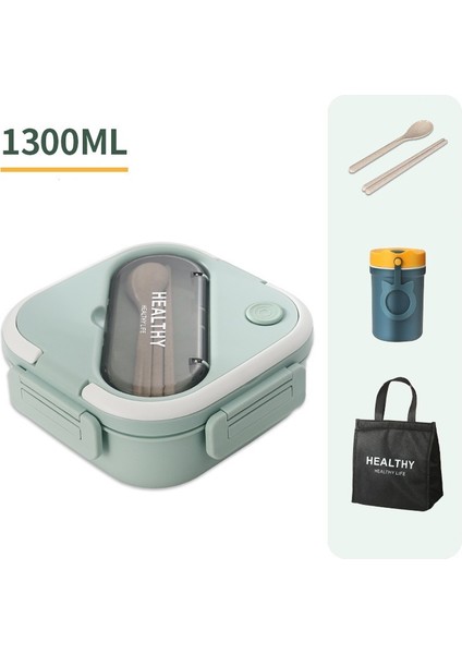 Öğle Yemeği Kutusu Plastik Mikrodalga Öğle Yemeği Kapaklı Kutu Pp Taşınabilir Öğrenci Öğle Yemeği Kutusu (Yurt Dışından)