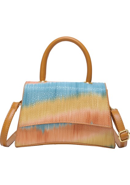 Kontrast Renkli Küçük Kare Çanta Moda Crossbody Çanta Çanta (Yurt Dışından)