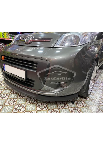 Fiat Fiorino 2008-2022 Uyumlu Üniversal Astra H Lip Esnek Ön Lip 2 Parça Tampon Altı Dil Karlık Ön Ek