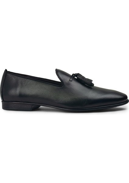 Deri Yeşil Erkek Loafer Ayakkabı - 01702Myslc01