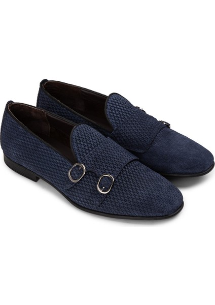 Nubuk Lacivert Püsküllü Erkek Loafer Ayakkabı - 01704Mlcvc03 fiyatları