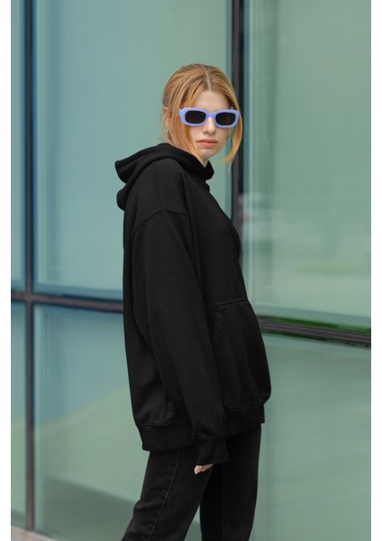 Düz Baskısız Kapüşonlu Sweatshirt, Oversize Basic Baskısız Hoodie modelleri