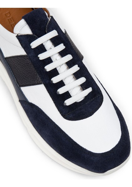 Süet Lacivert Erkek Sneaker Ayakkabı - 01963Mlcve01 indirimleri
