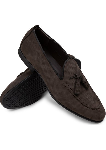 Nubuk Füme Erkek Loafer Ayakkabı - 01701Mfumc01 modelleri
