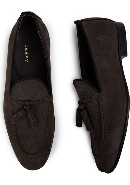 Nubuk Füme Erkek Loafer Ayakkabı - 01701Mfumc01 fırsatları