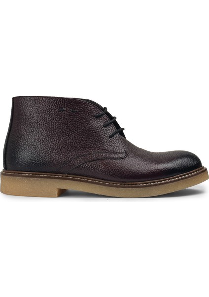 Hakiki Deri Bordo Erkek Bot - 01295MBRDC05
