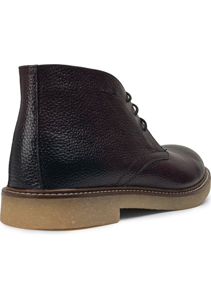 Hakiki Deri Bordo Erkek Bot - 01295MBRDC05 fırsatları