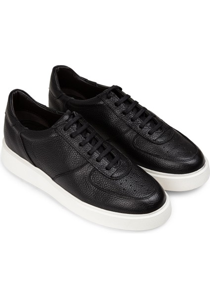 Deri Siyah Erkek Sneaker Ayakkabı - 01965Msyhe01