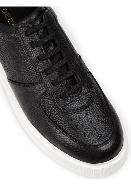 Deri Siyah Erkek Sneaker Ayakkabı - 01965Msyhe01