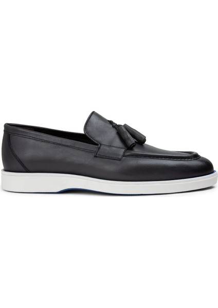 Deri Gri Erkek Loafer Ayakkabı - 01958Mgrıc01