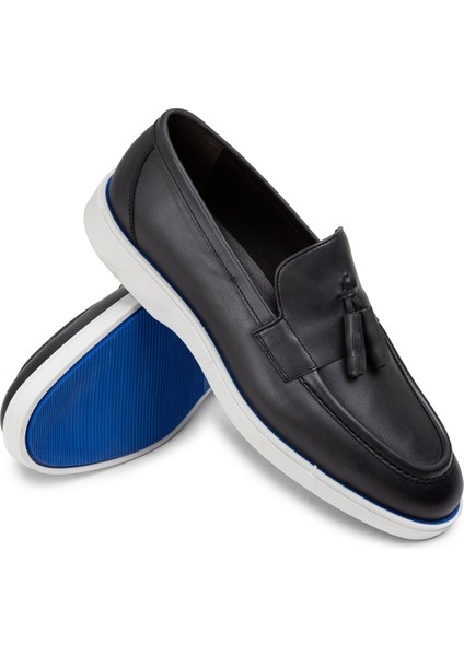 Deri Gri Erkek Loafer Ayakkabı - 01958Mgrıc01