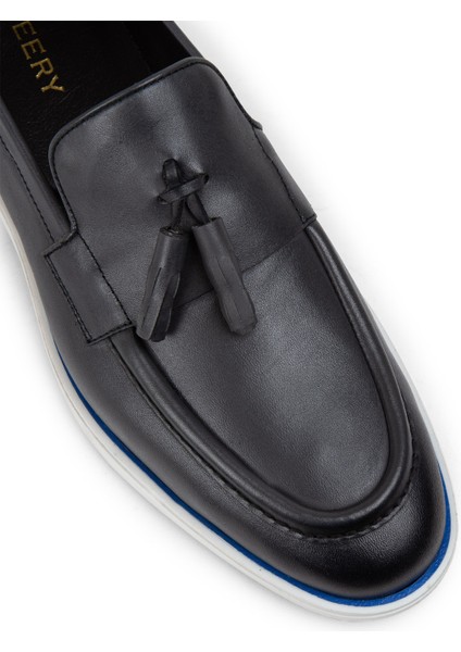 Deri Gri Erkek Loafer Ayakkabı - 01958Mgrıc01